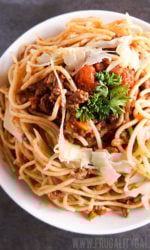 Easy Recipe : Homemade Spaghetti with Meat Sauce Recipe. Takes just 30 minutes to make!
