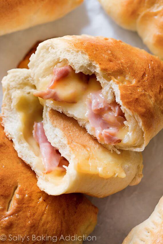 Freezer Friendly Cheese Ham Pockets