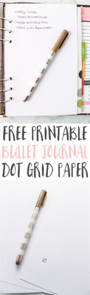 Dot Grid Paper Printable - Free Bullet Journal Page