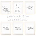 Adorable Kitchen Wall Art Printables | Cute Sayings - Savor + Savvy