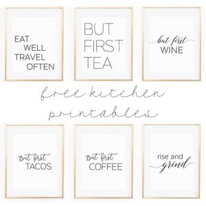 10 free kitchen wall art printables Images High... Adorable Kitchen Wall Art Printables | Cute Sayings - Savor + Savvy