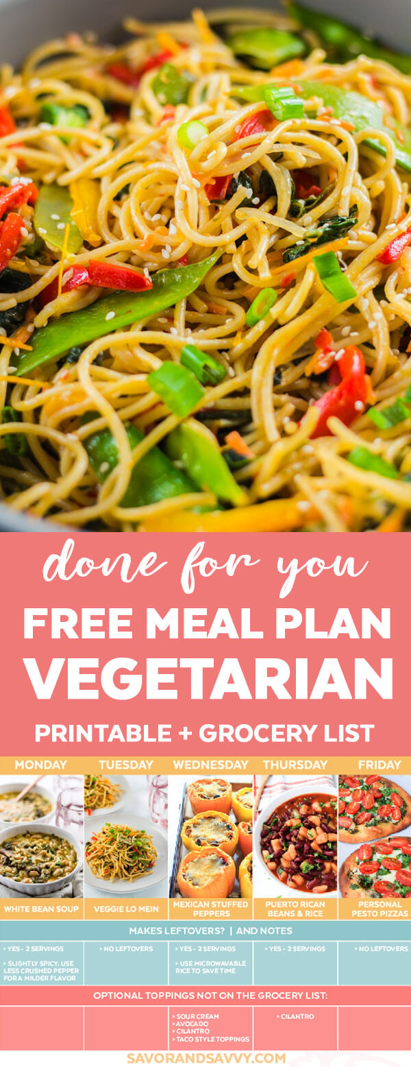 vegetarian meal planning