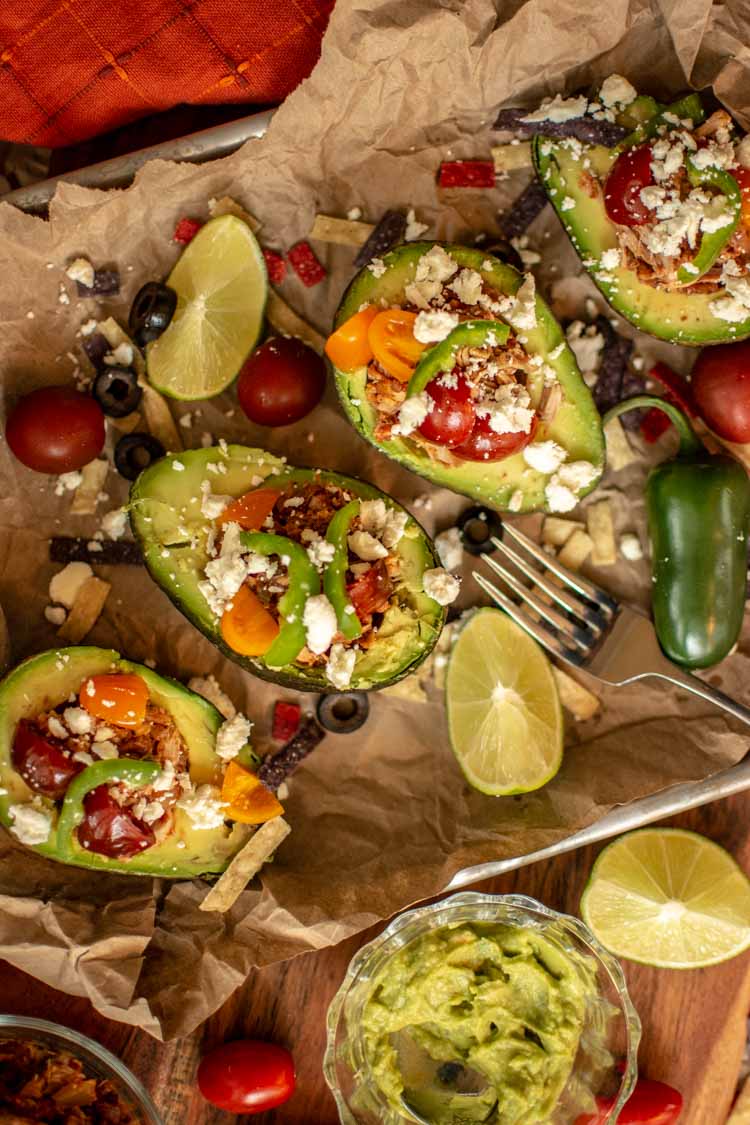 Best Chicken Taco Stuffed Avocado Recipe Savor Savvy