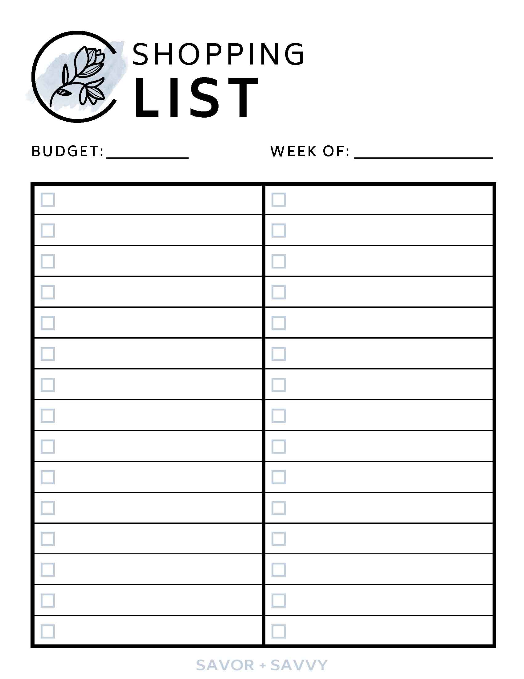 printable pantry inventory list