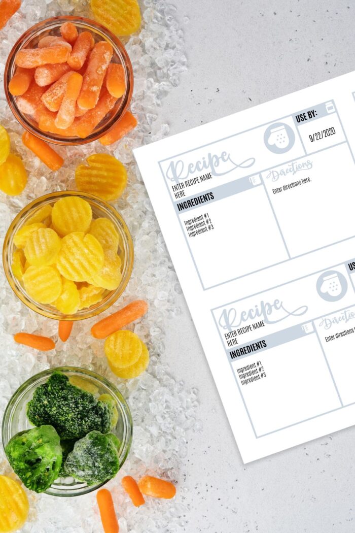 Free Editable Freezer Labels Printable - Savor + Savvy