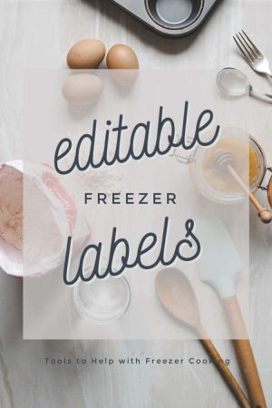 Free Editable Freezer Labels Printable - Savor + Savvy