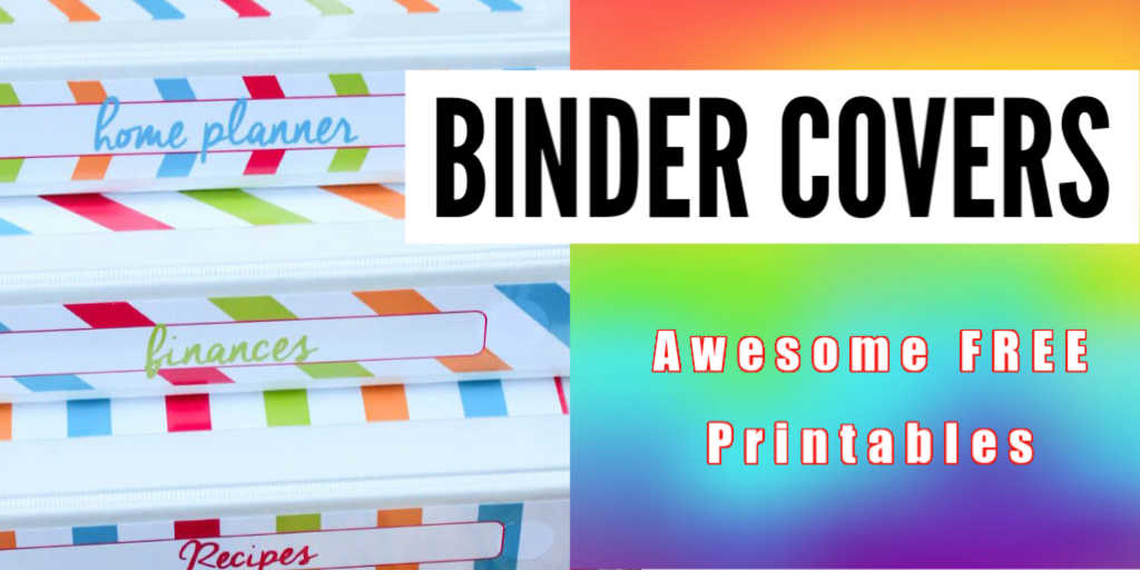 cute binder covers templates