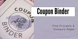 Free Printable - Coupon Binder Including Ten Pages - Savor + Savvy