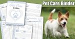 Pet Care Binder with 9 Free Printable Worksheets - Savor + Savvy
