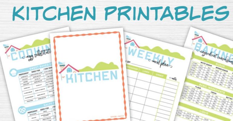 Home Binder and Printables | Organize Your Home - Savor + Savvy
