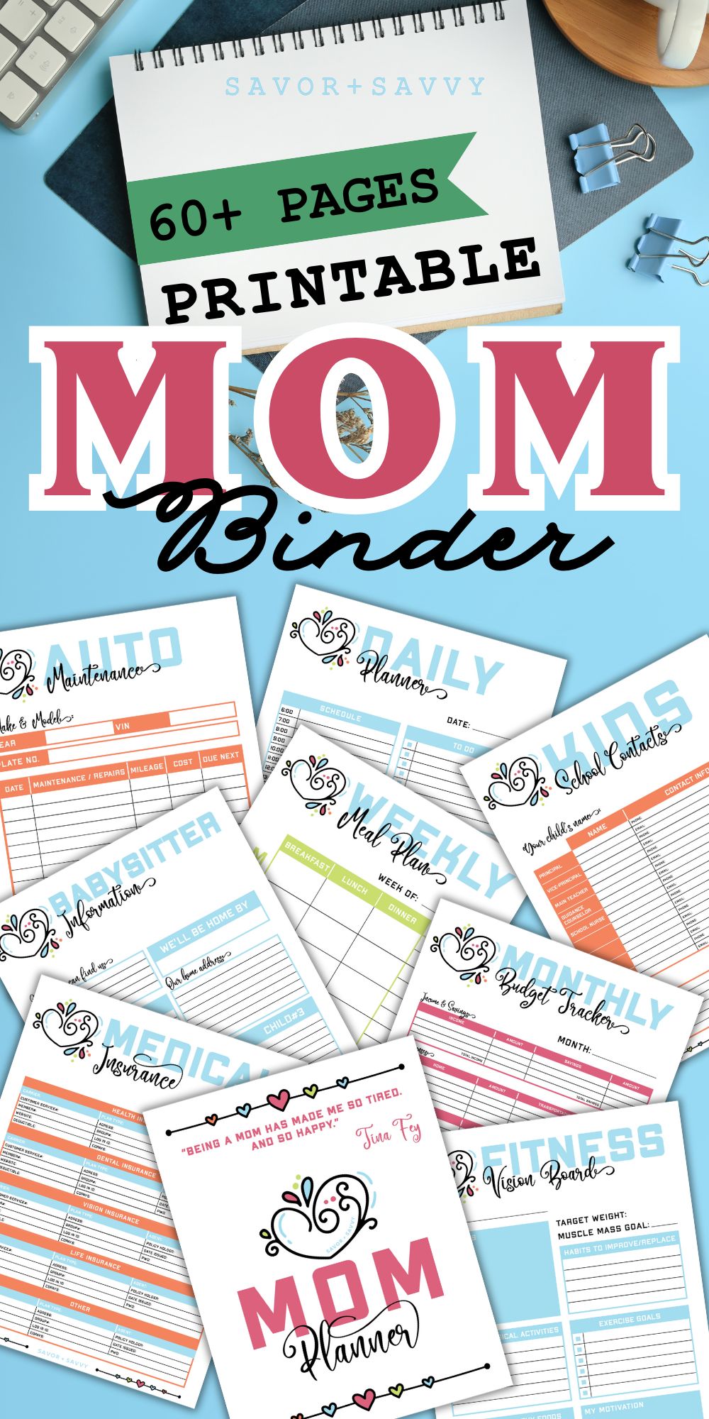 Printable Mom Binder - Easy Planning For Busy Moms