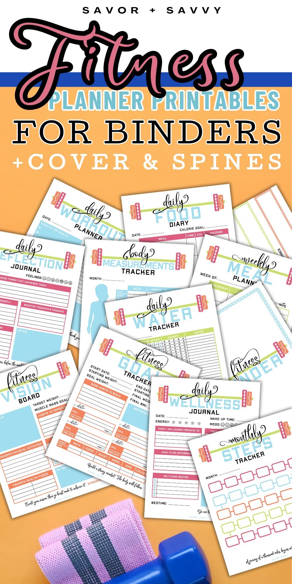 Printable Health and Fitness Binder