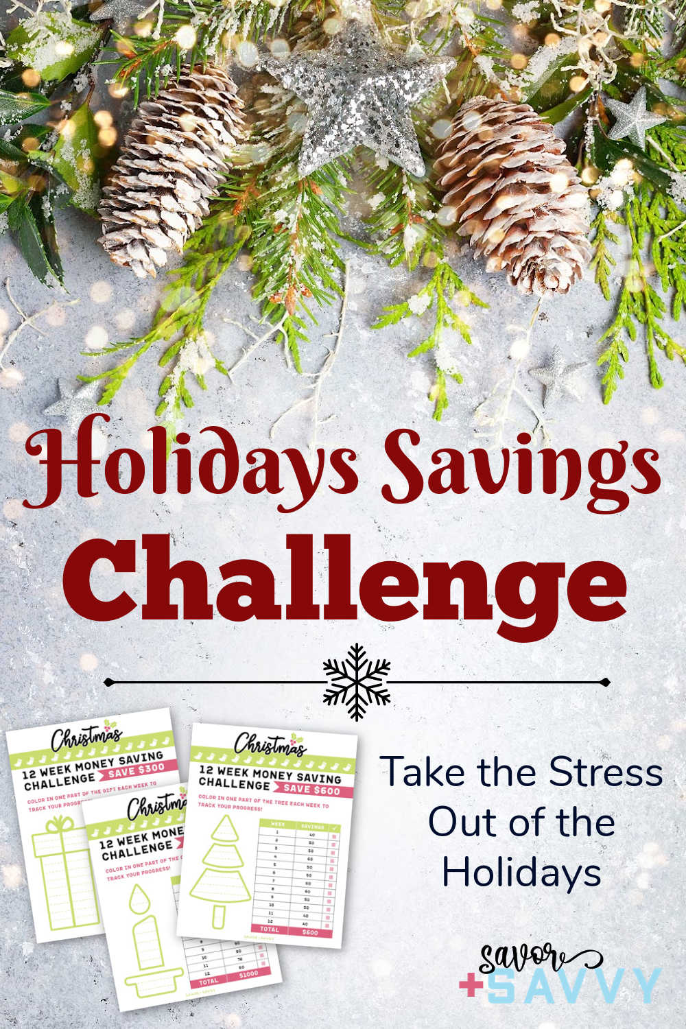 12 Weeks of Christmas Savings Challenge - Savor + Savvy