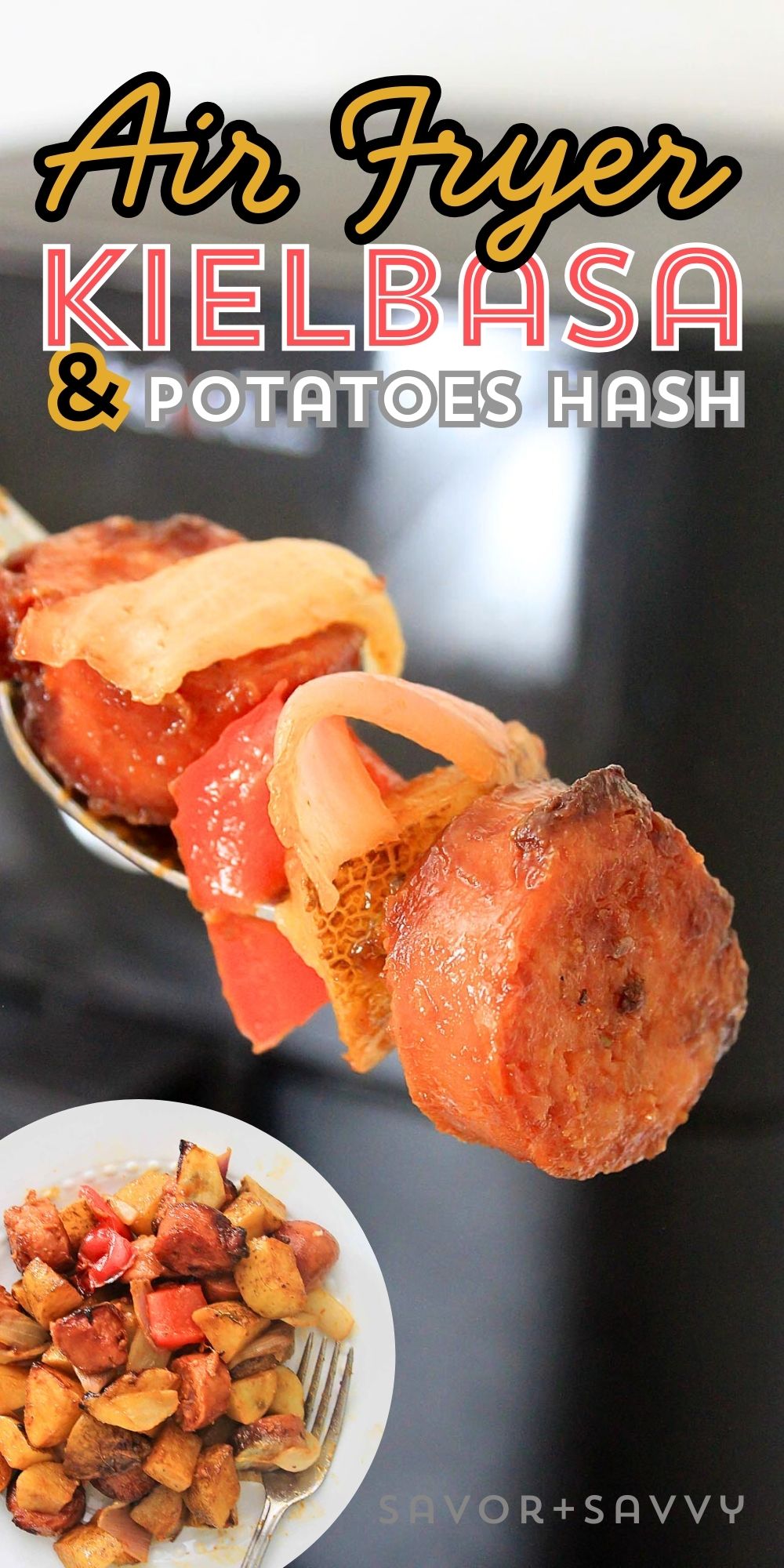 Air Fryer Kielbasa And Potatoes Hash