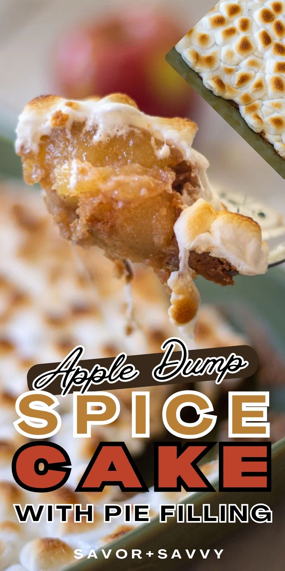 Marshmallow Apple Pie Dump Cake