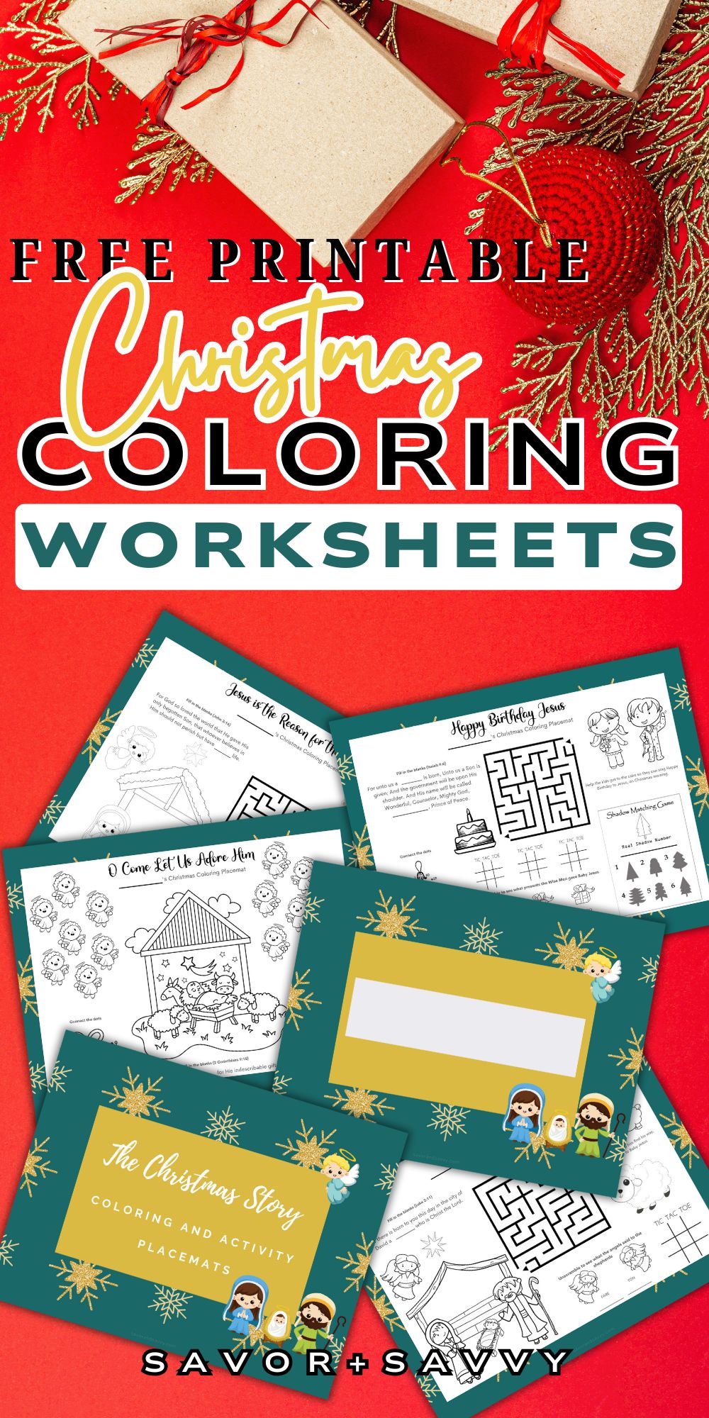 Free Printable Christmas Story Activity Sheets
