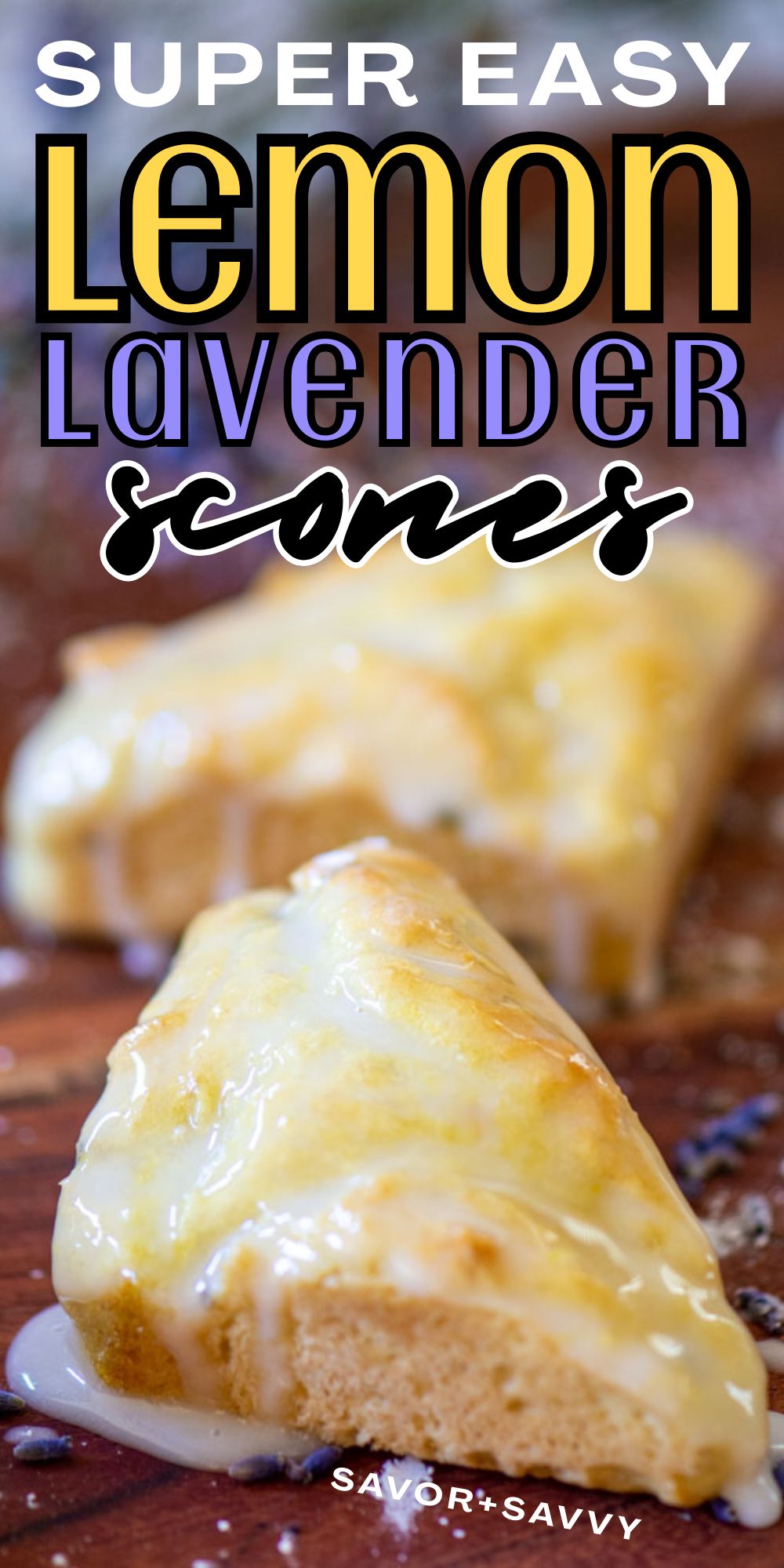 Sweet and Simple Lemon Lavender Scones
