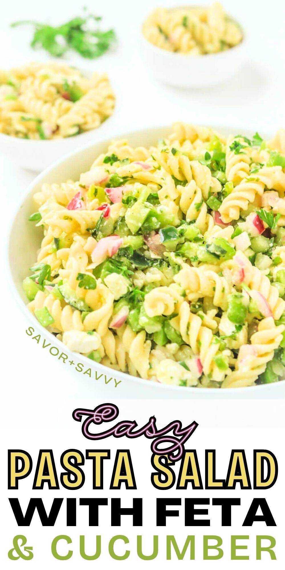 Easy Mediterranean Pasta Salad With Feta