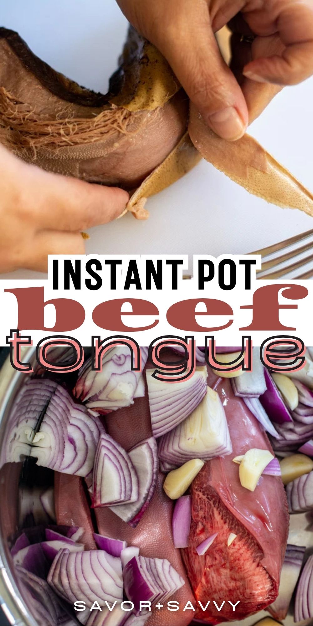 Instant Pot Beef Tongue - Lengua
