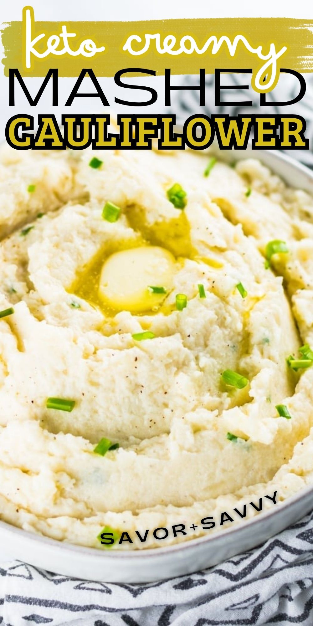 Keto Mashed Cauliflower