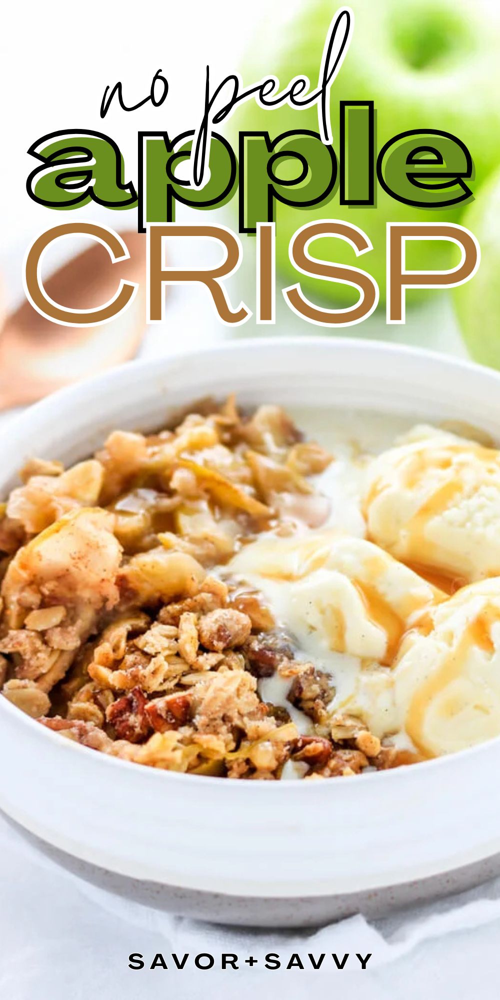 No Peel Apple Crisp Recipe