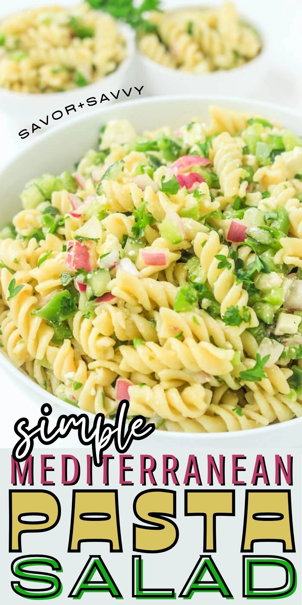 Easy Mediterranean Pasta Salad With Feta