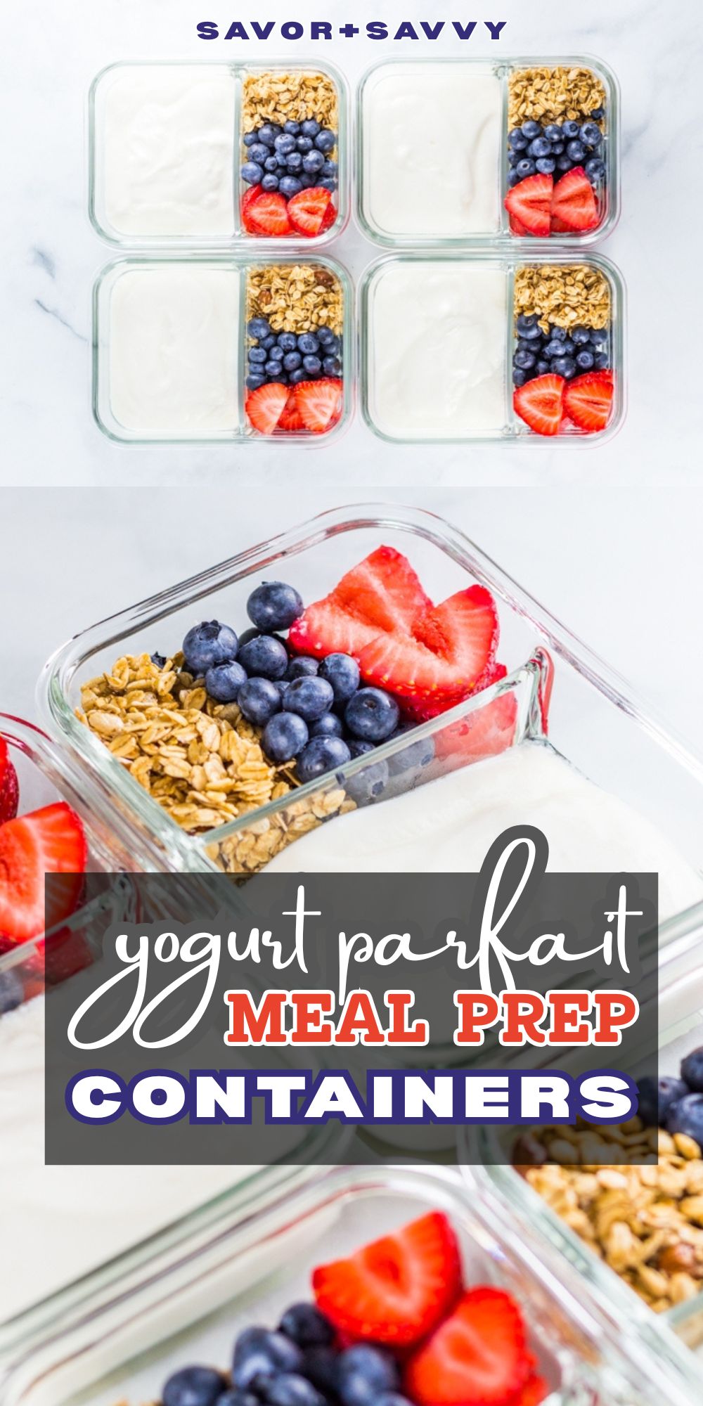 Breakfast Yogurt Parfait Meal Prep