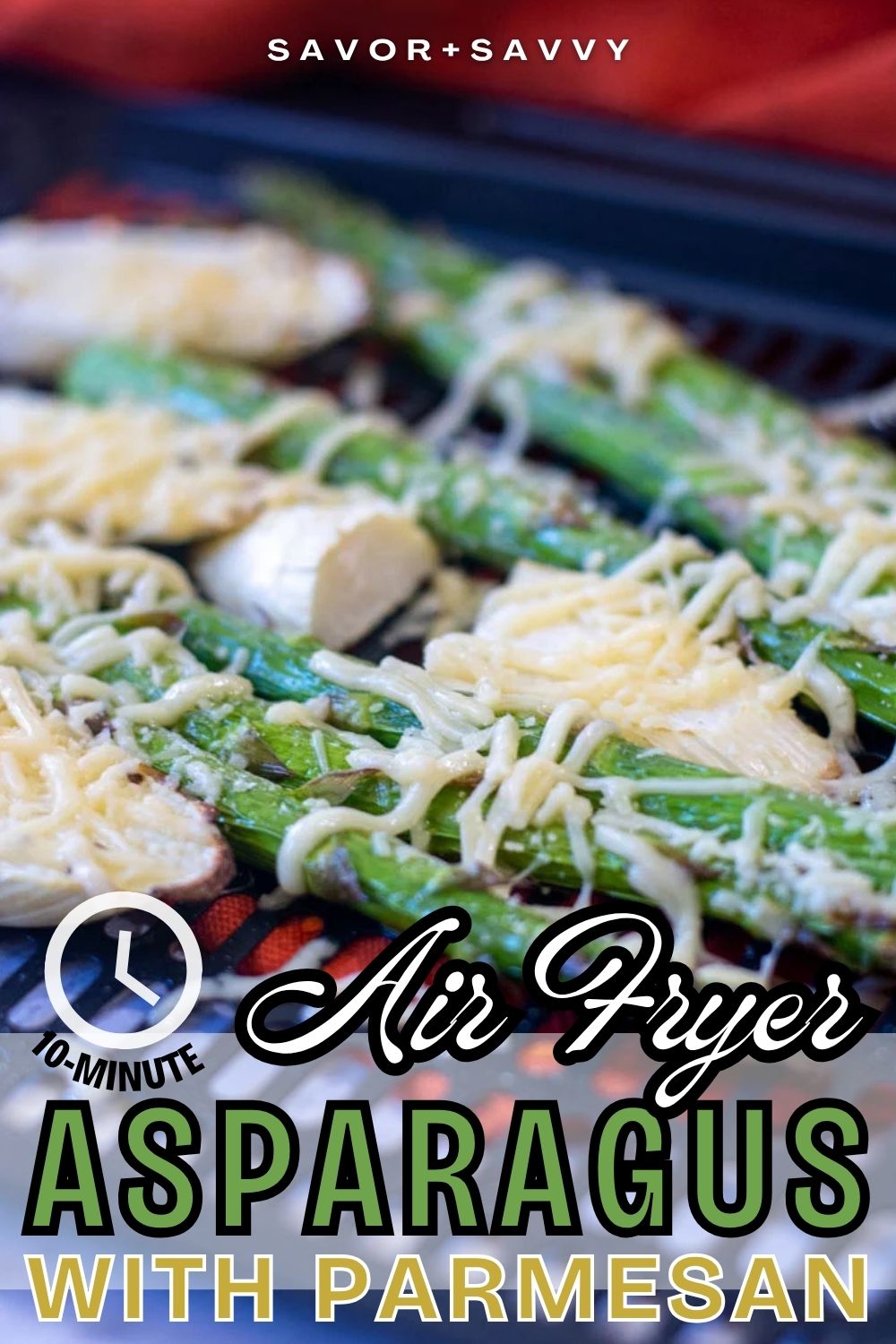 10-Minute Air Fryer Asparagus With Parmesan