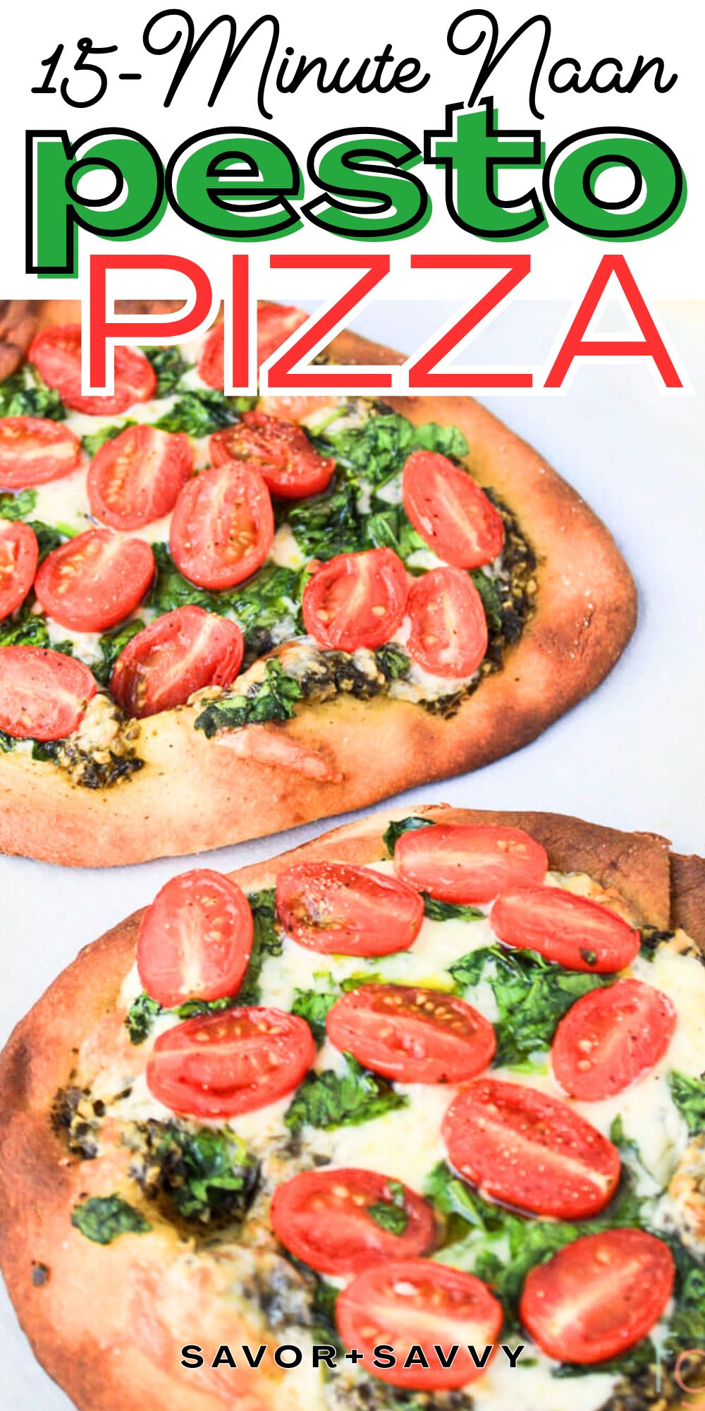 15-Minute Personal Naan Pesto Pizza