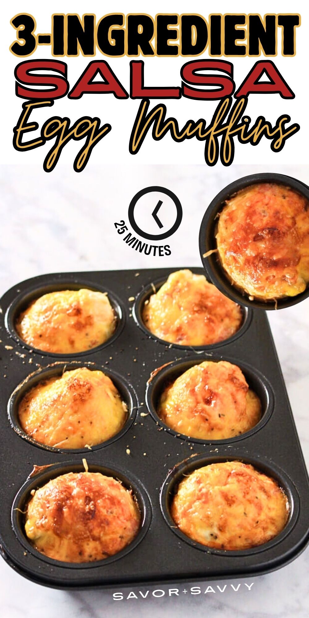 Salsa Scrambled Egg Muffin Cups