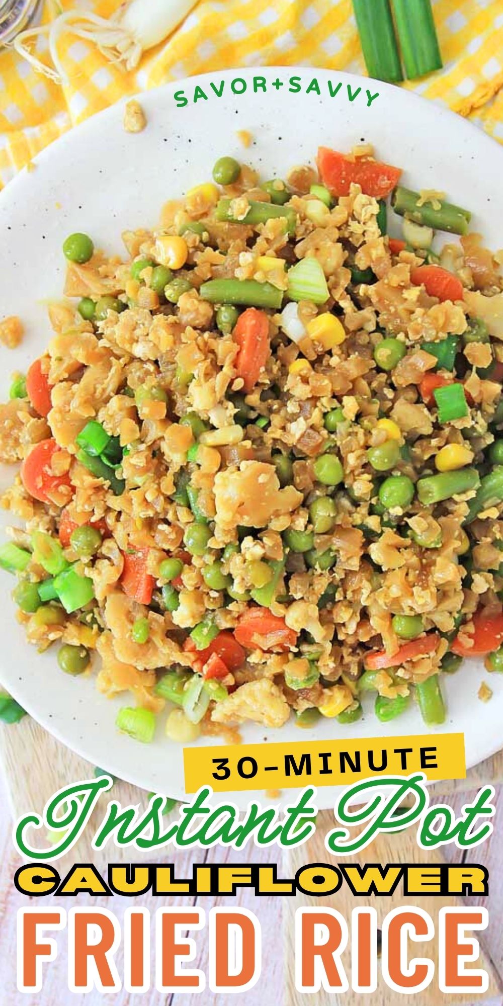 Instant Pot Cauliflower Fried Rice