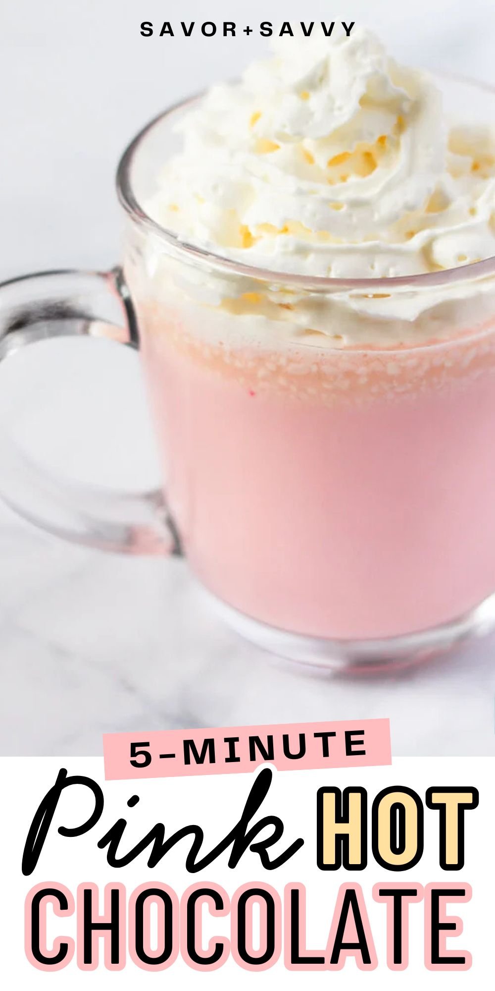 Pink Velvet Hot Chocolate