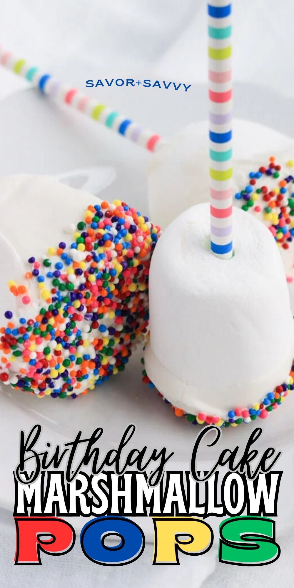 Sprinkle Marshmallow Pops