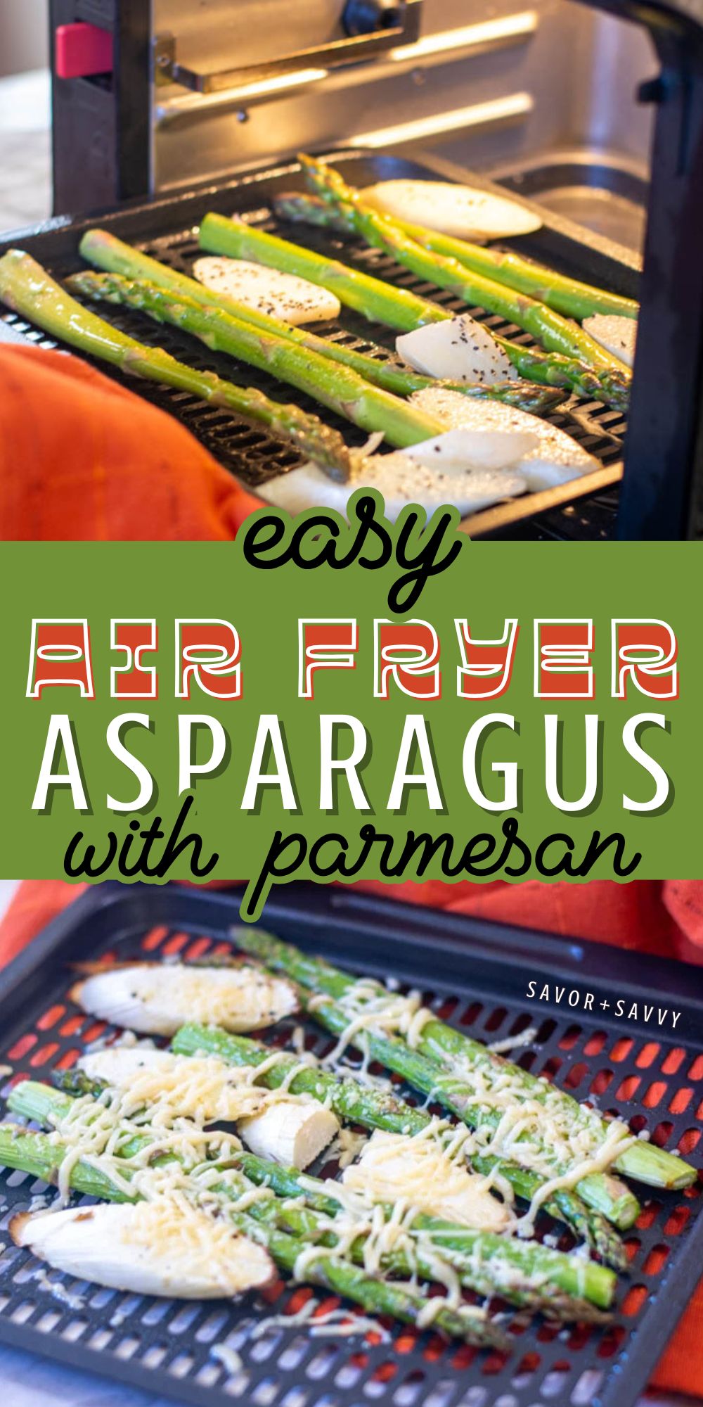 10-Minute Air Fryer Asparagus With Parmesan