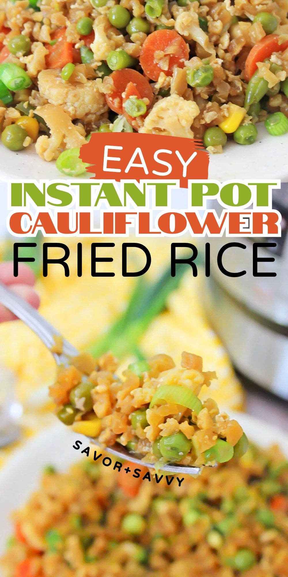 Instant Pot Cauliflower Fried Rice