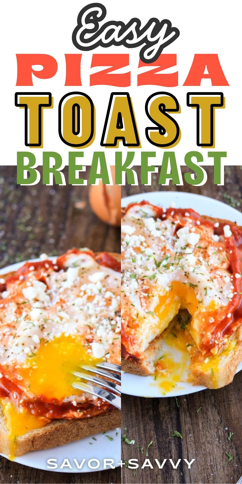10-Minute Egg Toast Pizza - Easy Breakfast