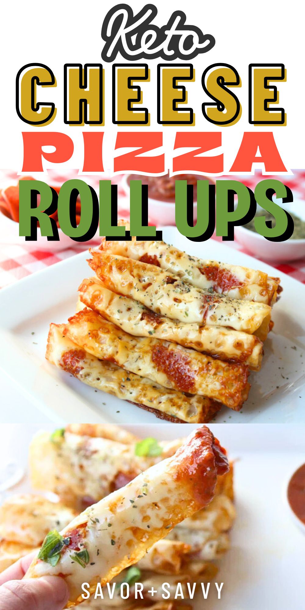 3-Ingredient Keto Pizza Rolls Recipe