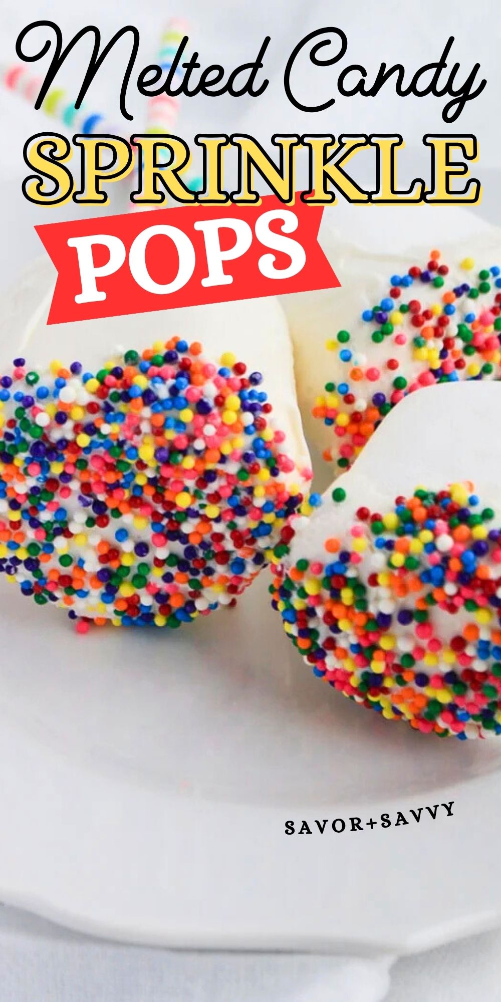 Sprinkle Marshmallow Pops