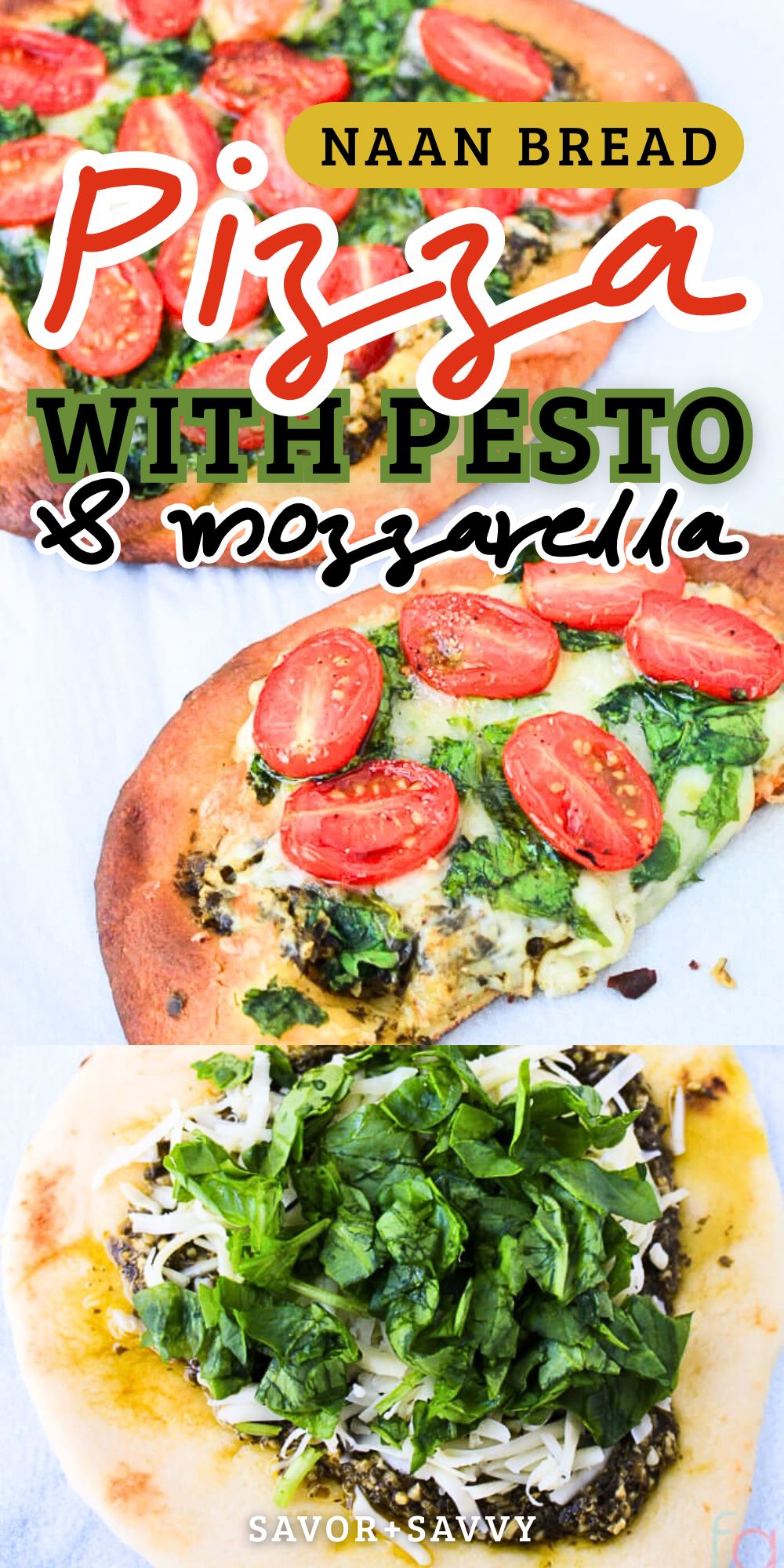 15-Minute Personal Naan Pesto Pizza