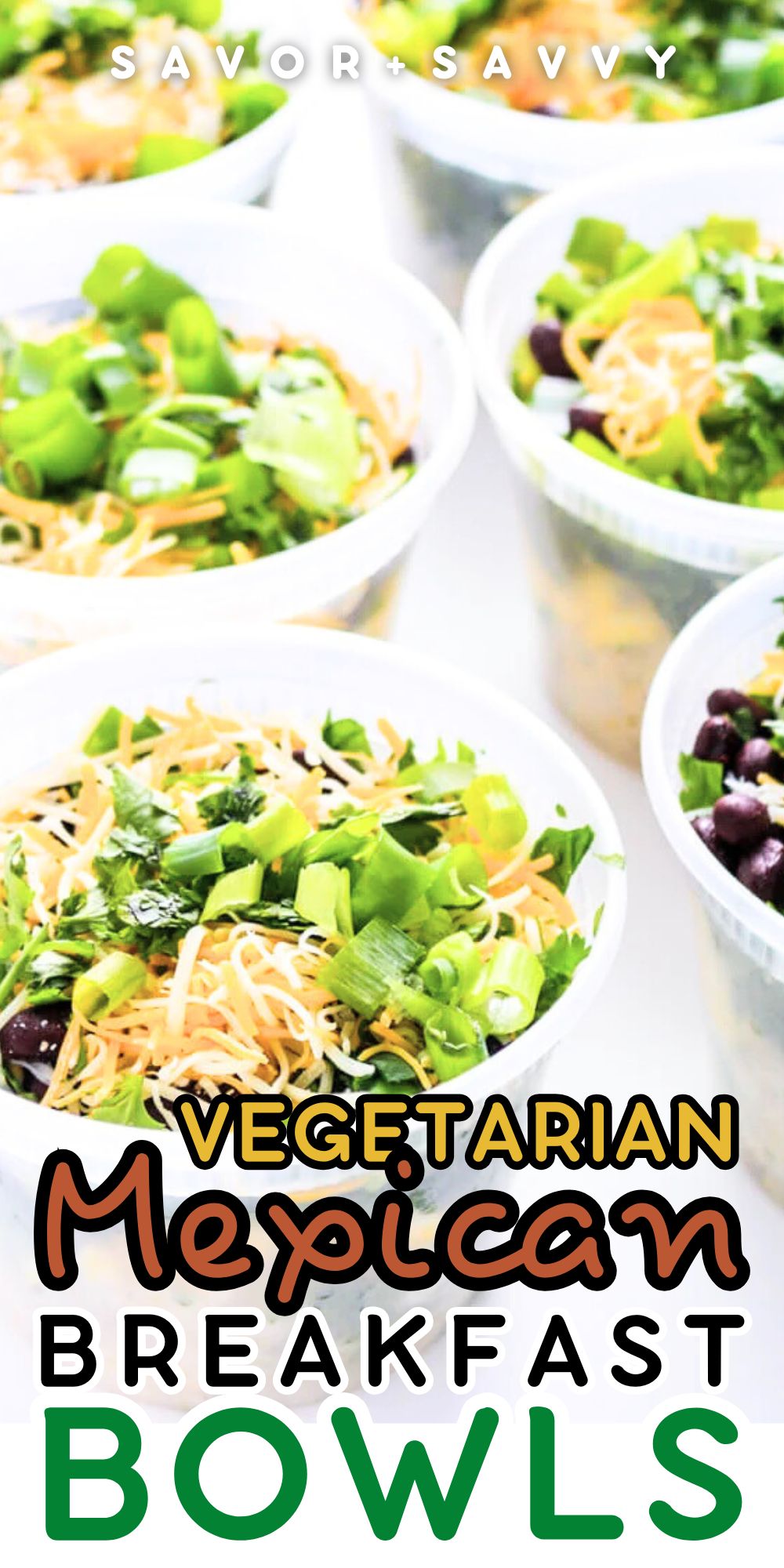 Vegetarian Meal Prep Breakfast Bowls