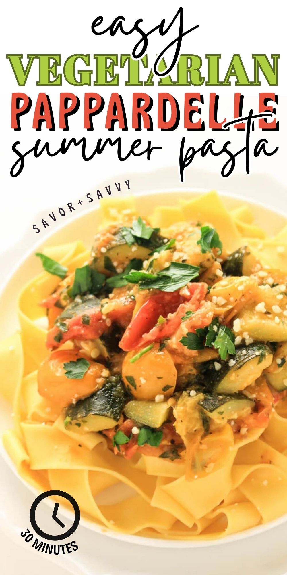 Easy Summer Garden Vegetarian Pasta