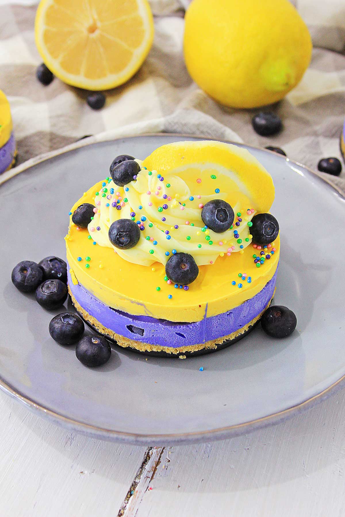 No Bake Lemon Blueberry Cheesecake Recipe Savor Savvy