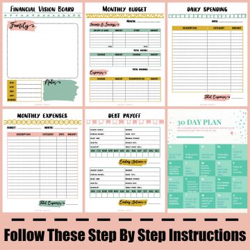 Free 7 Page Mini Financial Binder Printable - Savor + Savvy