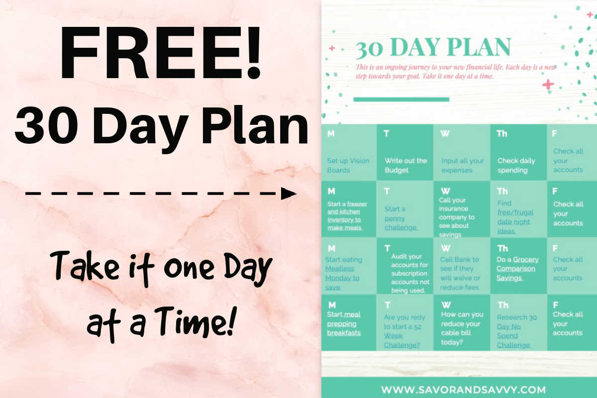 31 Page Savvy Budget Planner with Worksheets - Savor + Savvy