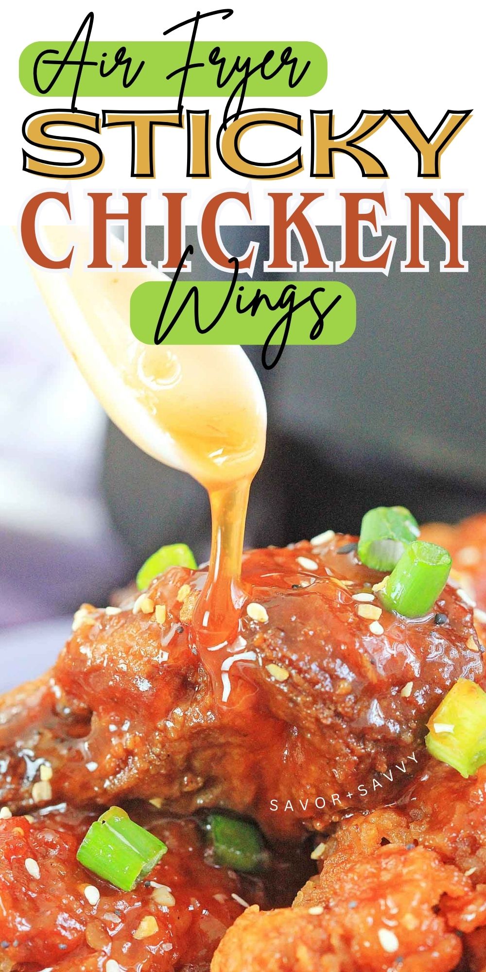 Air Fryer Sweet Asian Chili Chicken Wings