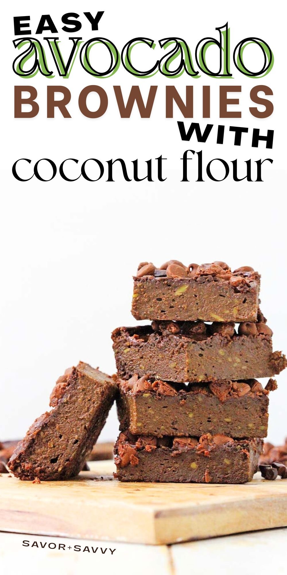 Chocolate Avocado Brownies (Gluten-free)