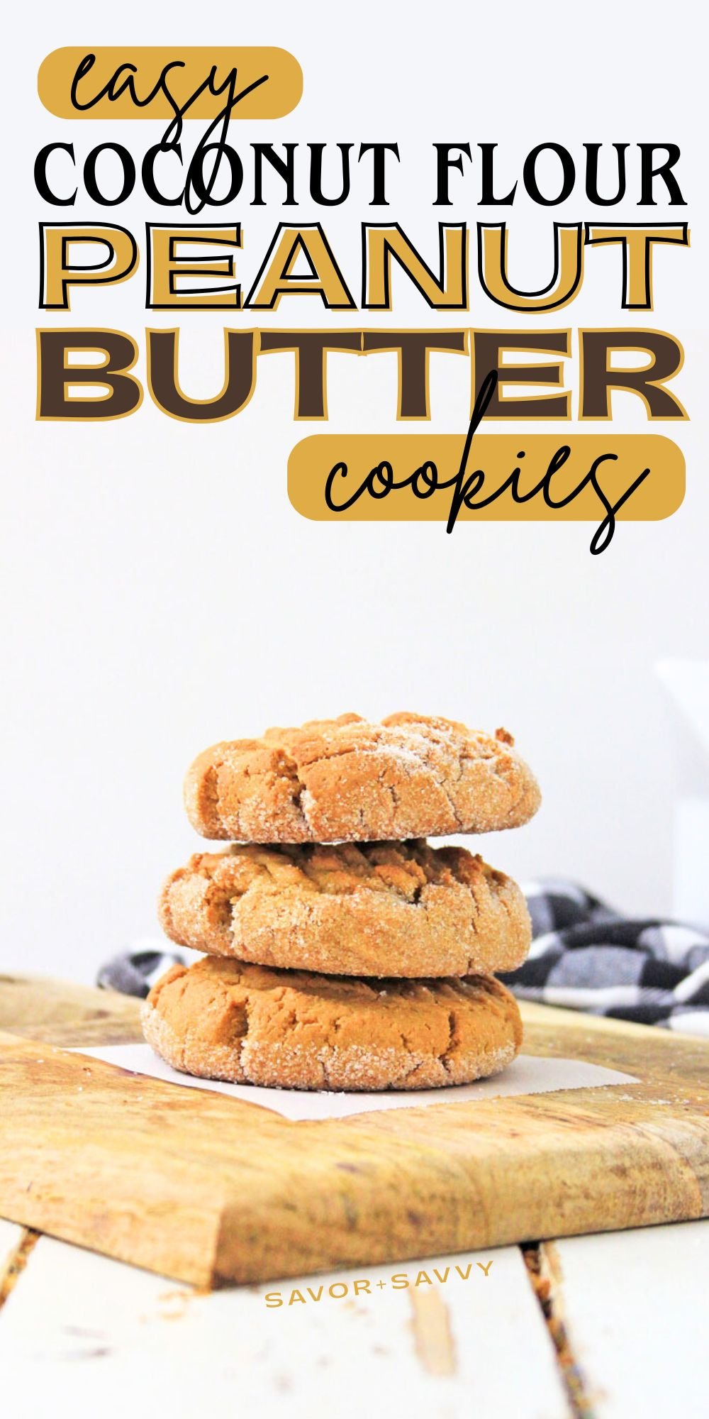 Coconut Flour Peanut Butter Cookies