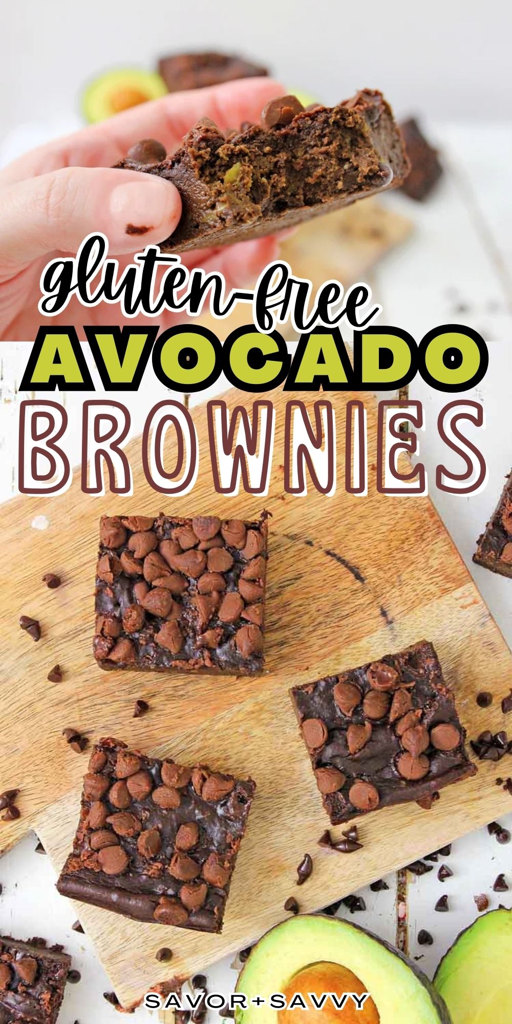 Chocolate Avocado Brownies (Gluten-free)