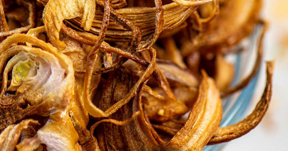 Air Fryer Crispy Shallots Savor + Savvy