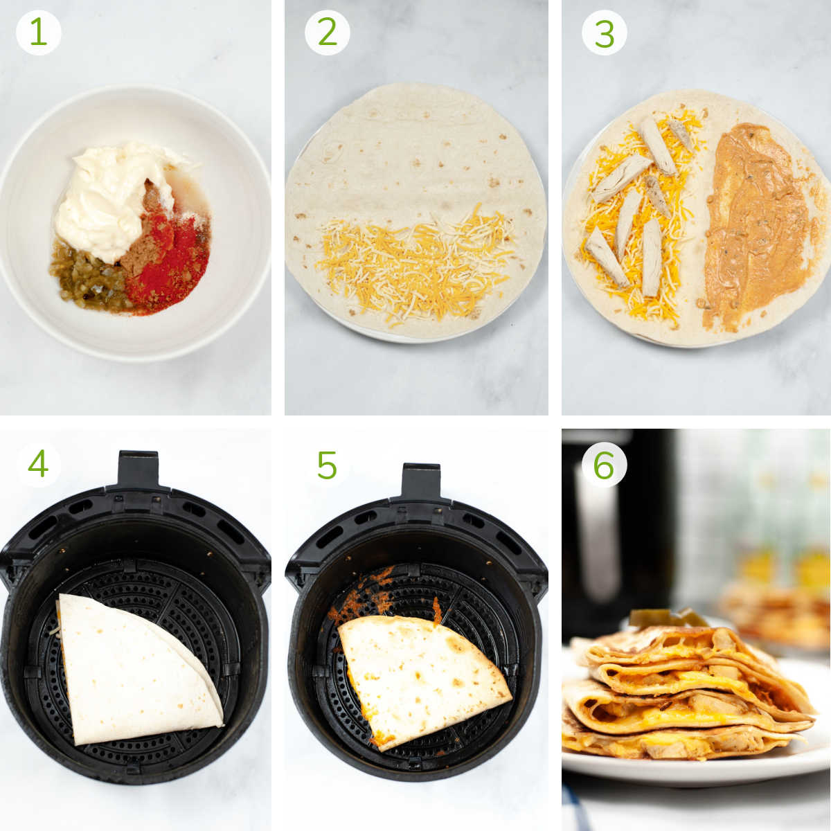 Air Fryer Quesadilla (Taco Bell Copycat)